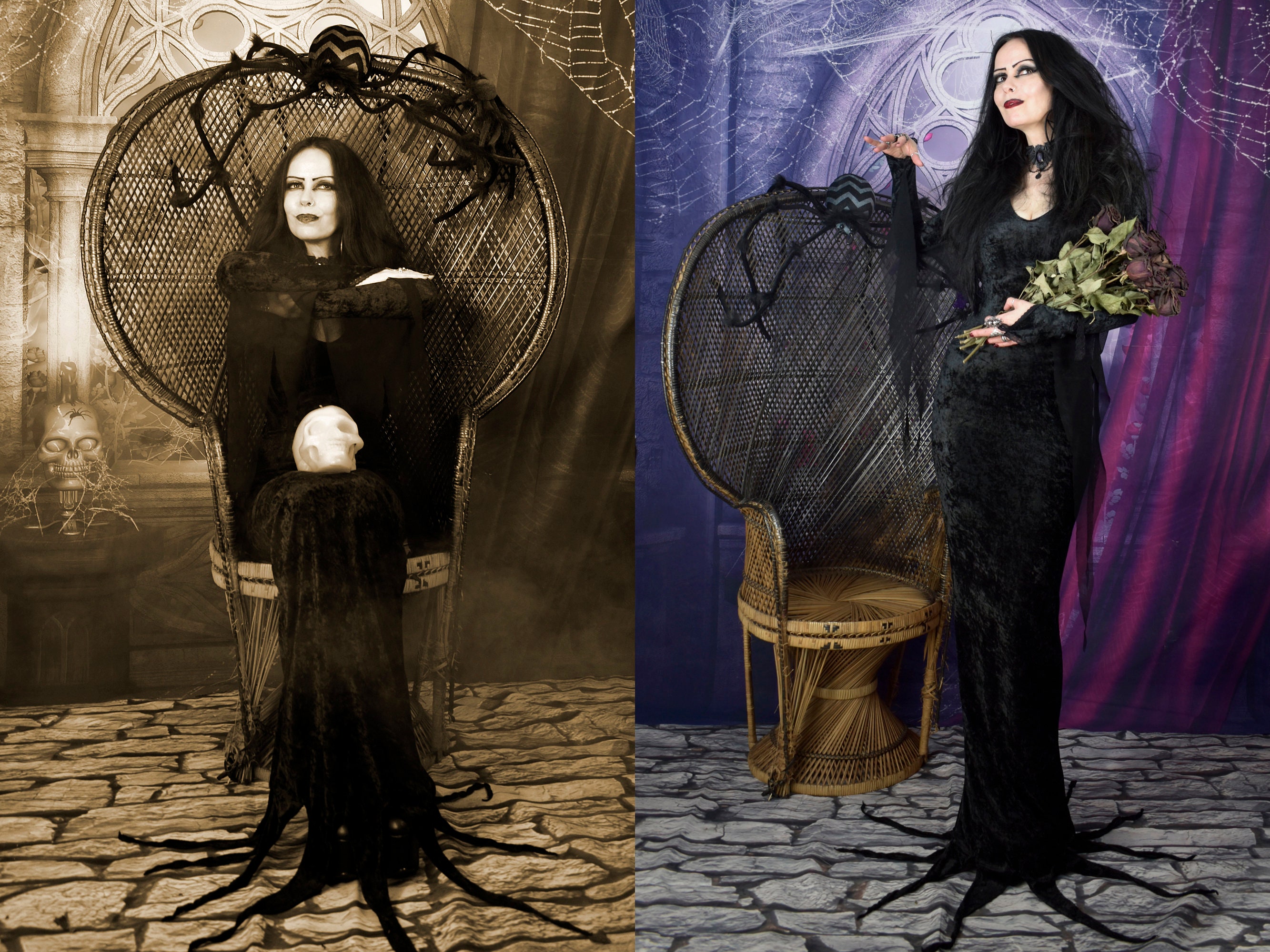 moonmaiden gothic clothing morticia dress