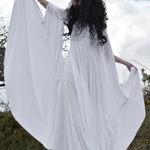 Fae of the Falls Gown made to measure cotton elven fairy witch medieval aurthurian dress by Moonmaiden Gothic Clothing All Sizes image 6