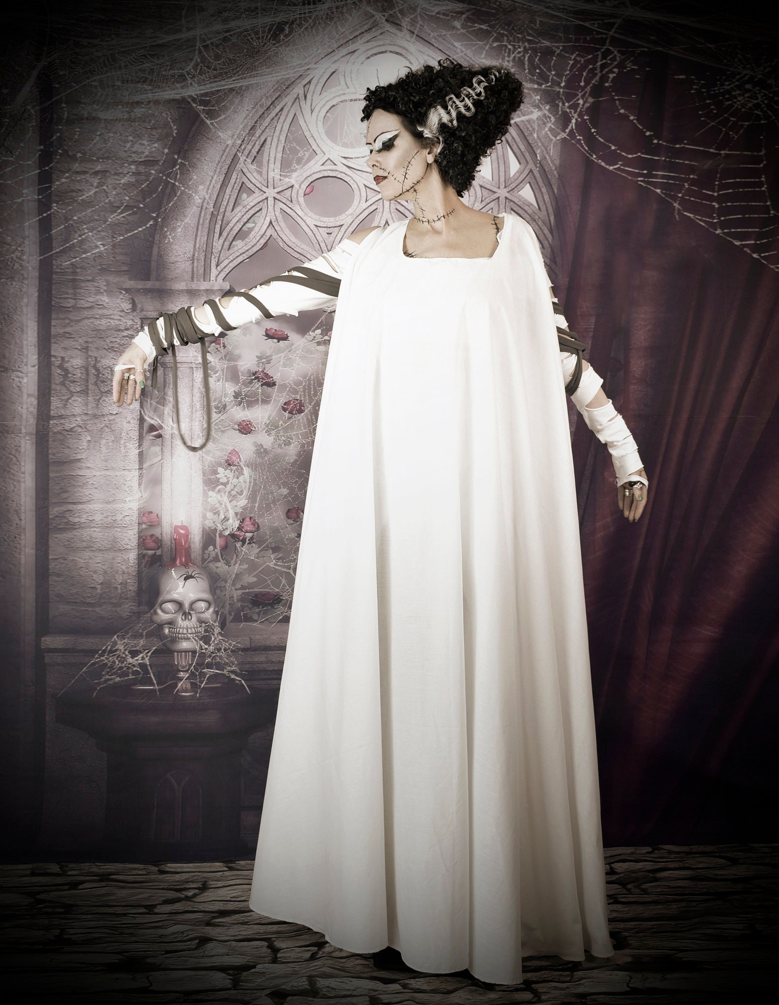 bride of frankenstein dress