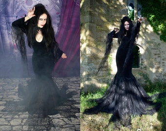 Morticia Addams Gown - Made to Measure