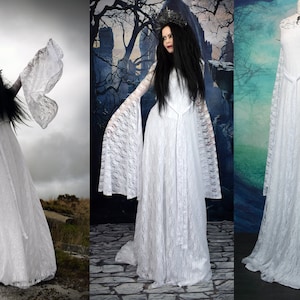 Mirror of Galadriel Gown - Lord of the Ring Lothlorien Cosplay Dress by Moonmaiden Gothic Clothing - All Sizes!