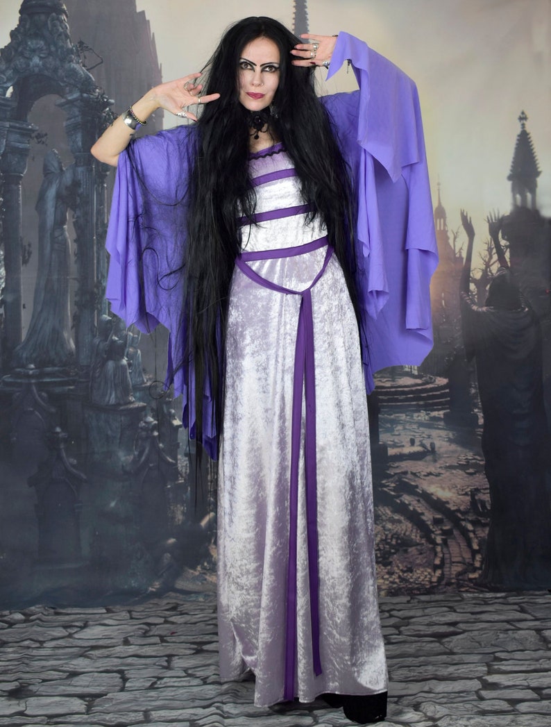 Lily Munster Dress cosplay costume by Moonmaiden Gothic Etsy