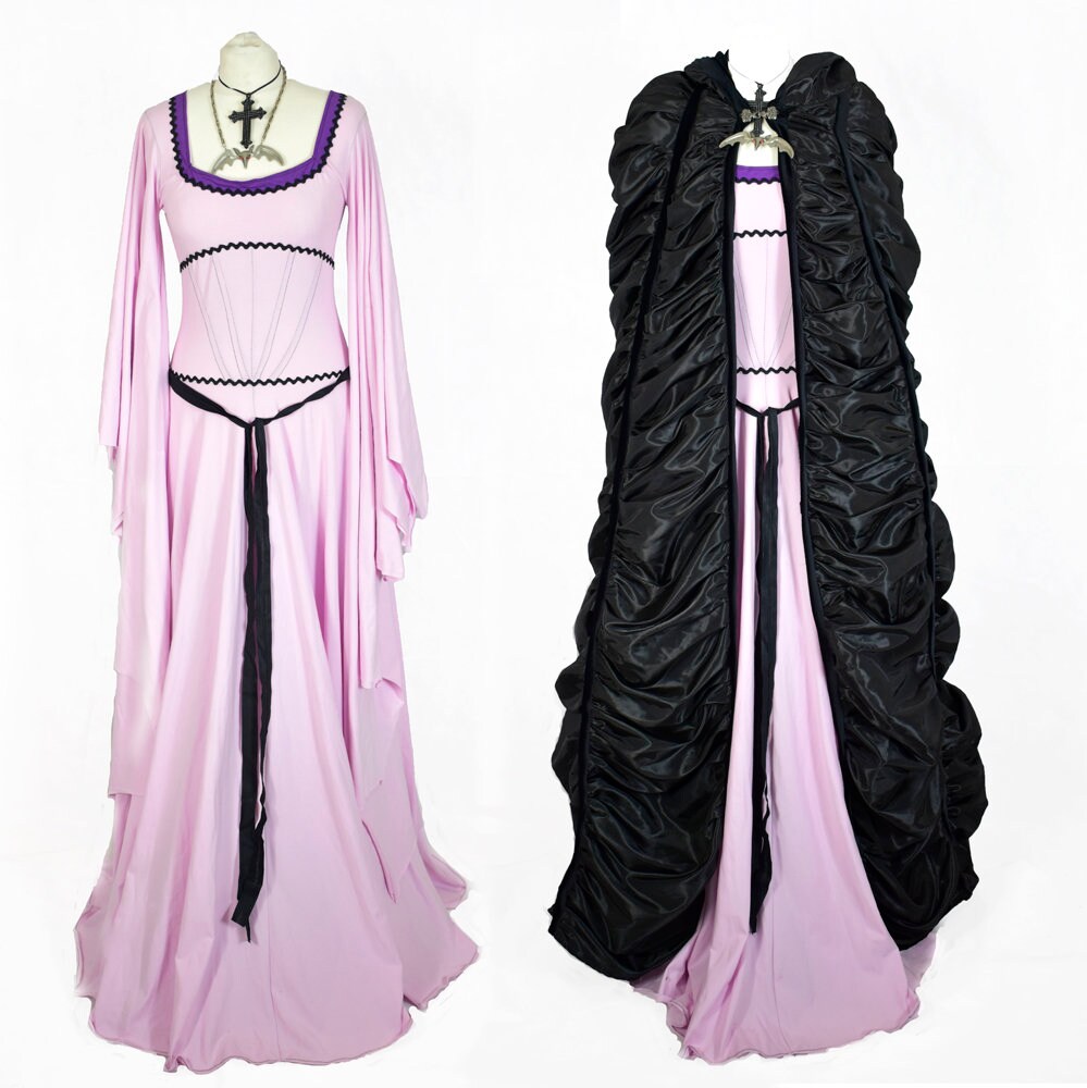 Lily Munster Deluxe Gown ALL SIZES cotton lycra cosplay Etsy