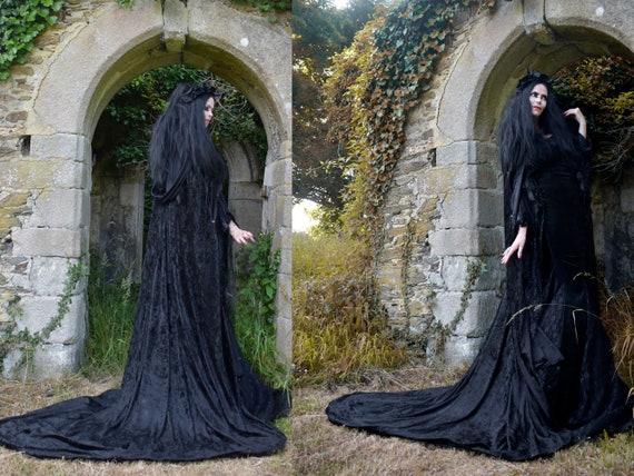 morticia addams cloak