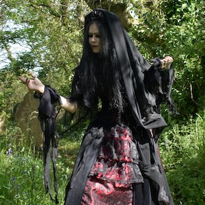 The Spookerveil Spooky Witchy Goth Veil by Moonmaiden Gothic Clothing ...