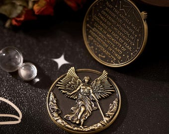 Angel Companion Coin - Guardian Angel Token - Angel Pocket Token - Divine Protection - Blessings Token