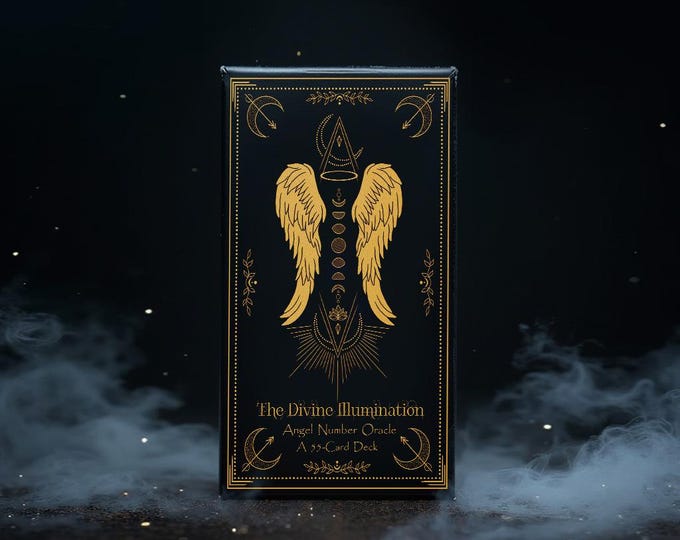 Black Tarot Deck With Downloadable Guide Book 78 Tarot Cards Black and ...