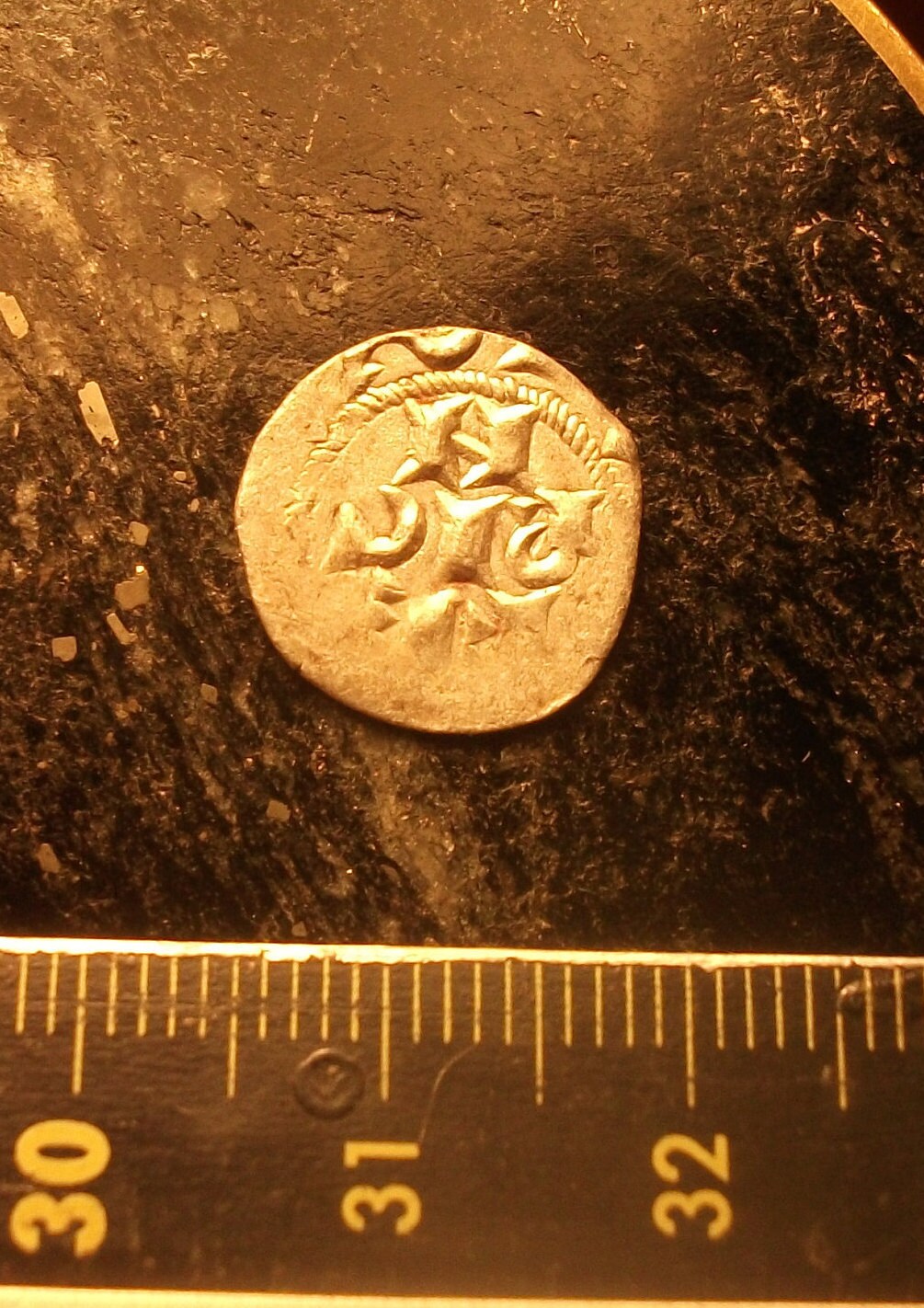 Templar coin silver Italy Denaro PAVIA FREDERICVS 0.59 g 14mm | Etsy
