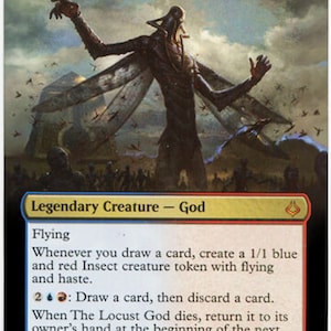 MTG alterato arte card-The Locust Dio