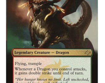 Mtg altered art card Atarka, World Render A