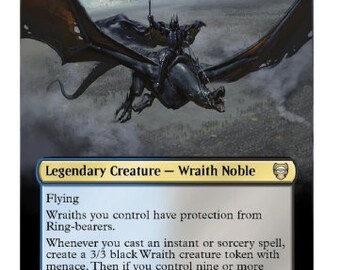 Sauron the Dark Lord Altered Full Art MTG Magic of the Rings EDH