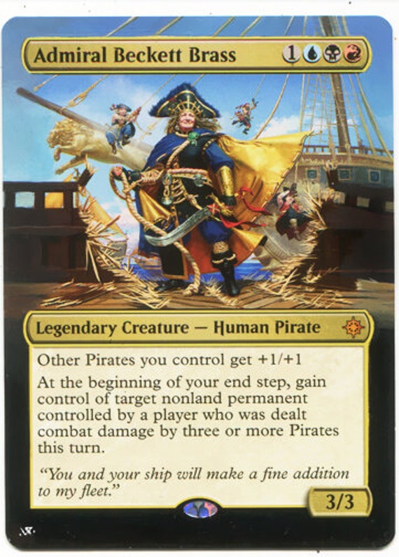 MTG EDH Pirates Custom Commander Deck Admiral Beckett Brass