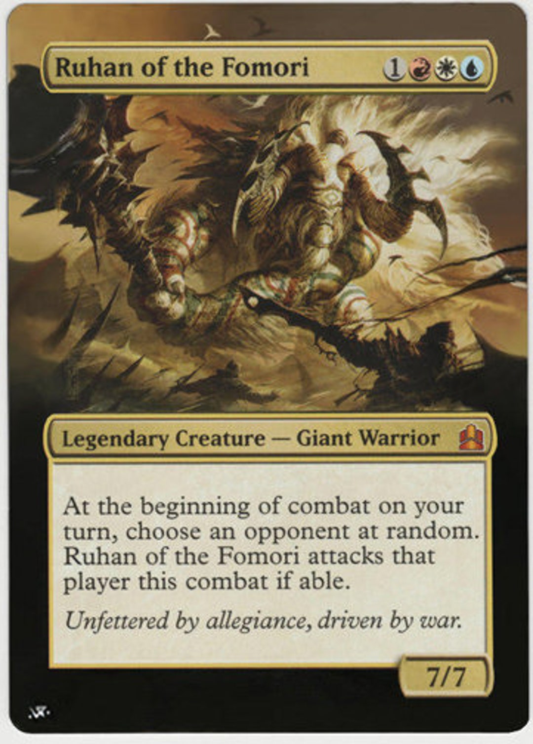 Mtg Altered Art Card Ruhan of the Fomori - Etsy