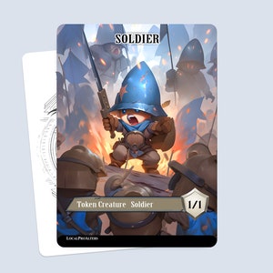 Soldier Token #1 - Magic custom tokens for MTG