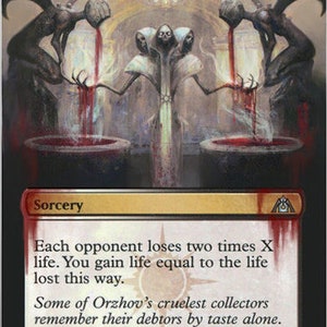 Mtg alteró la tarjeta de arte-Deuda con los inmortales