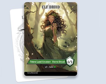 Forest Dryad Token #1 - Magic custom tokens for MTG