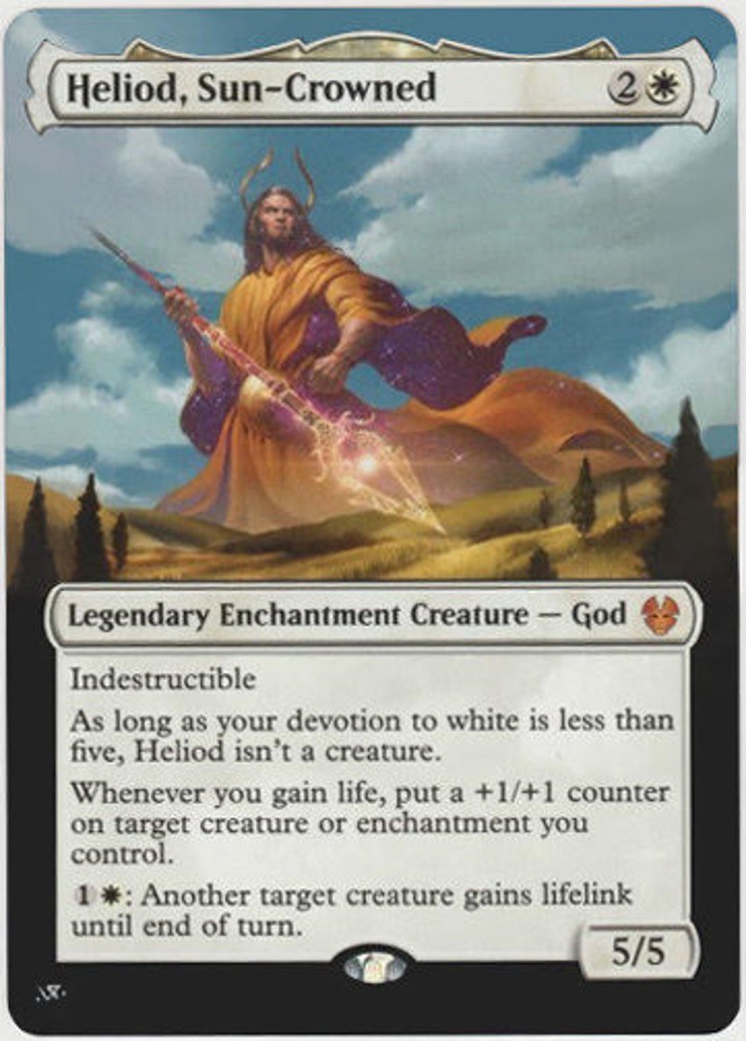 Mtg Altered Art Card Heliod, Sun-crowned - Etsy Israel