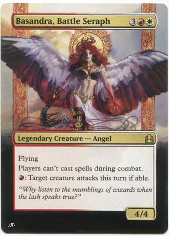 Mtg Altered Art Card Basandra, Battle Seraph - Etsy