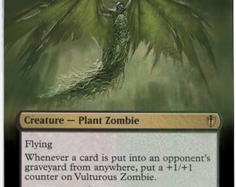 Mtg Altered Art Card-vulturous Zombie - Etsy Mtg Altered Art Card-vulturous Zombie - Etsy