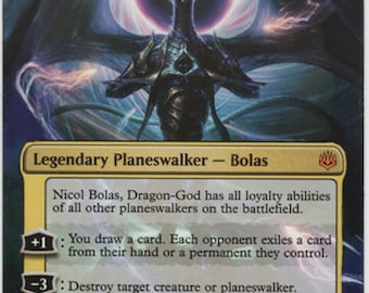 Mtg Altered Art Card-nicol Bolas, Dragon-god - Etsy Mtg Altered Art Card-nicol Bolas, Dragon-god - Etsy