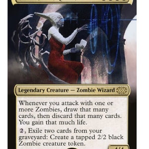 Może przedstawiać: Varina, Królowa Lichów, karta Magic: The Gathering przedstawiająca białą i niebieską istotę w czerwonej sukni na czarnym tle. Tekst karty brzmi: "Ilekroć atakujesz z jednym lub większą liczbą Zombie, dobierz tyle kart, a następnie odrzuć tyle kart. Zyskujesz tyle życia. 2, Wygnanie dwóch kart z twojego cmentarza: Stwórz zaklęty znacznik stworzenia Zombie 2/2."