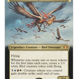 Carte d'art modifiée Mtg Akim, le vent montant