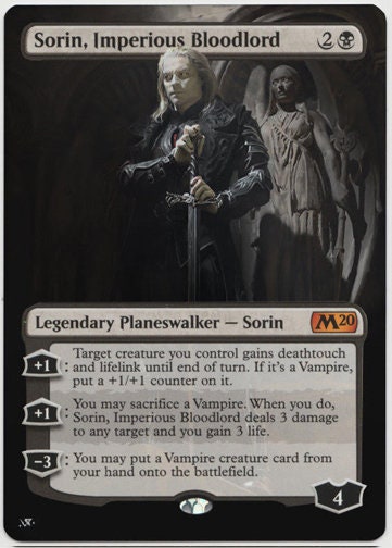 sorin mtg cards Magic The Gathering - Sorin, Grim Nemesis (251/297) Create a 2/3 black Vampire creature token with flying and lifelink.7 Sorin of House Markov -