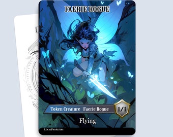 Faerie Rogue Token #1 - Magic custom tokens for MTG