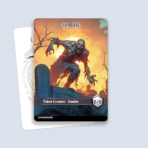 Zombie Token #7 - Magic custom tokens for MTG