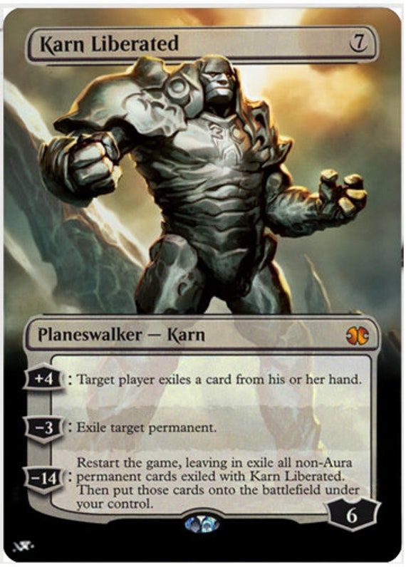 Mtg Altered Art Card Karn Liberated -  Israel