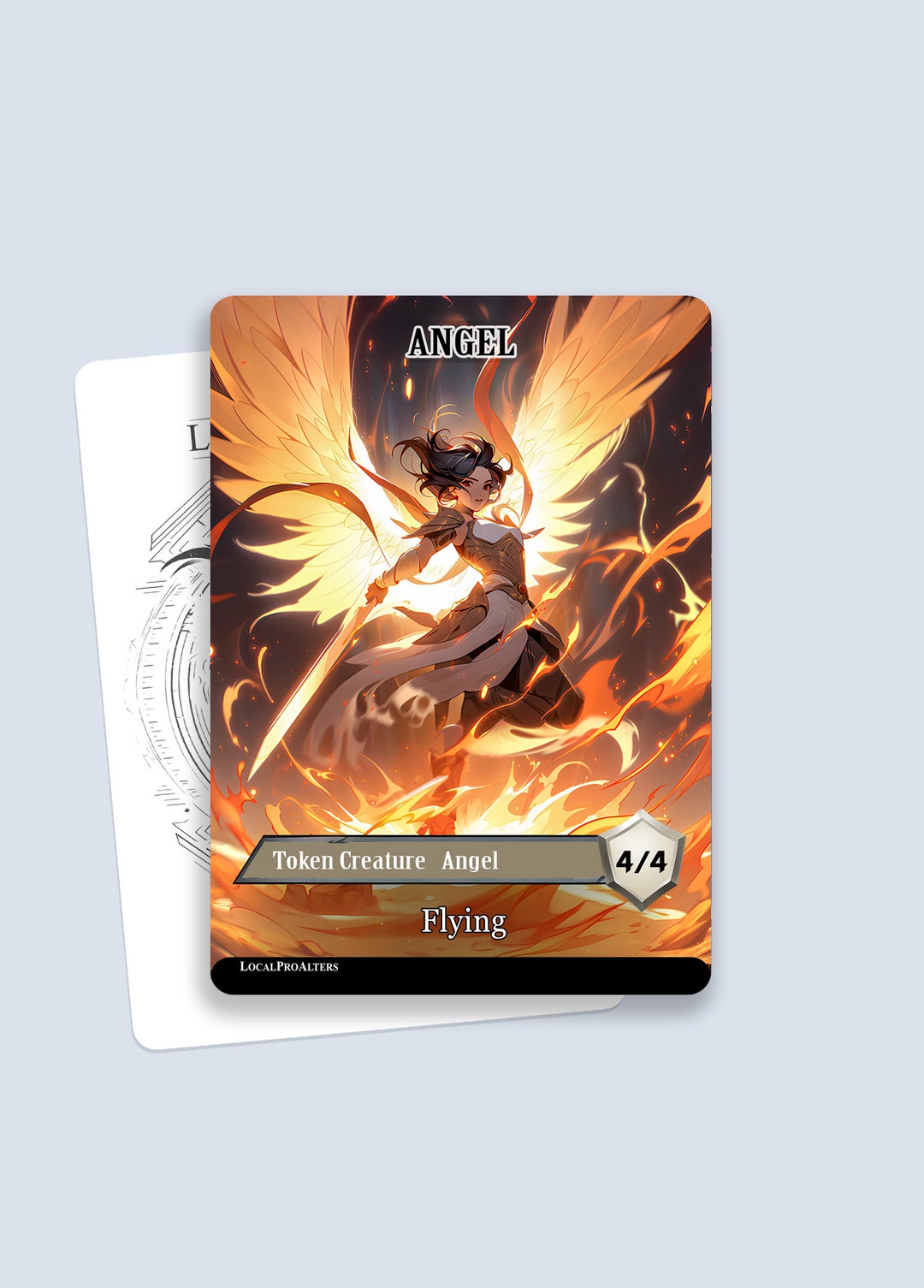 Angel Token #4 - Magic Custom Tokens for MTG - Etsy