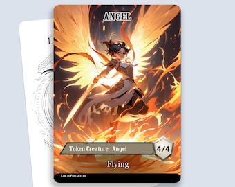 Angel Token #4 - Magic custom tokens for MTG