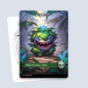 Ficha de planta n.º 1: Fichas mágicas personalizadas para MTG
