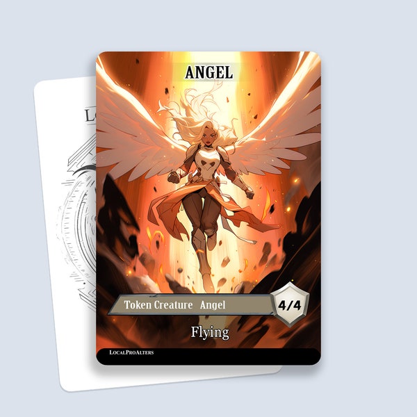 Angel Token #1 - Magic custom tokens for MTG
