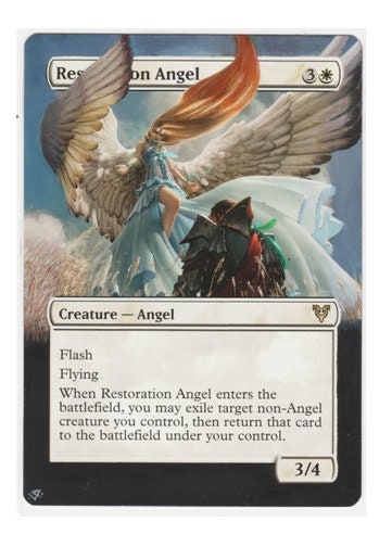 Mtg altered art card Restoration Angel C