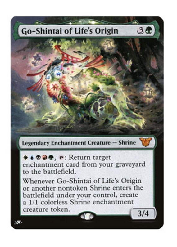 Mtg altered art card Go-Shintai of Life's Origin