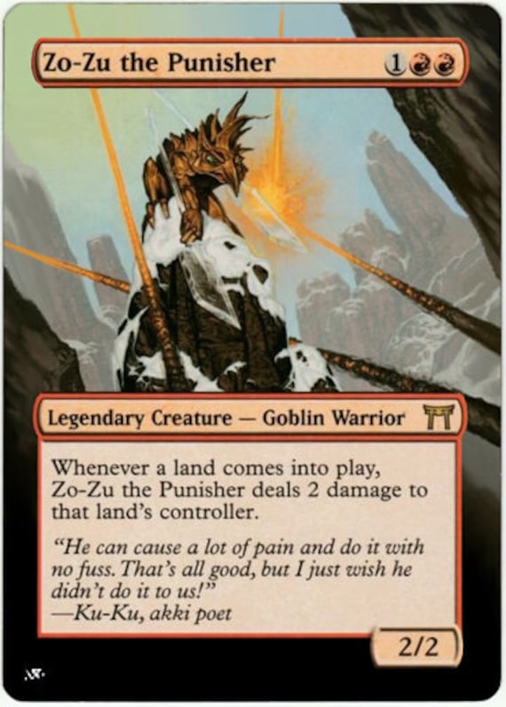 Mtg Altered Art Card-zo-zu the Punisher - Etsy