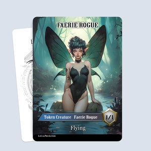 Faerie Rogue Token #4 - Magic custom tokens for MTG