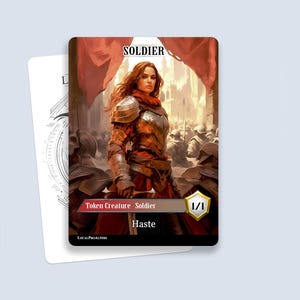 Soldier Token #2 - Magic custom tokens for MTG