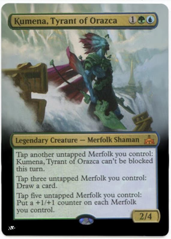 MTGカードセット＋オマケ付き Mtg Altered Art Card-kumena, Tyrant of Orazca - Etsy