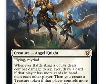 Mtg Altered Art Card-battle Angels of Tyr - Etsy