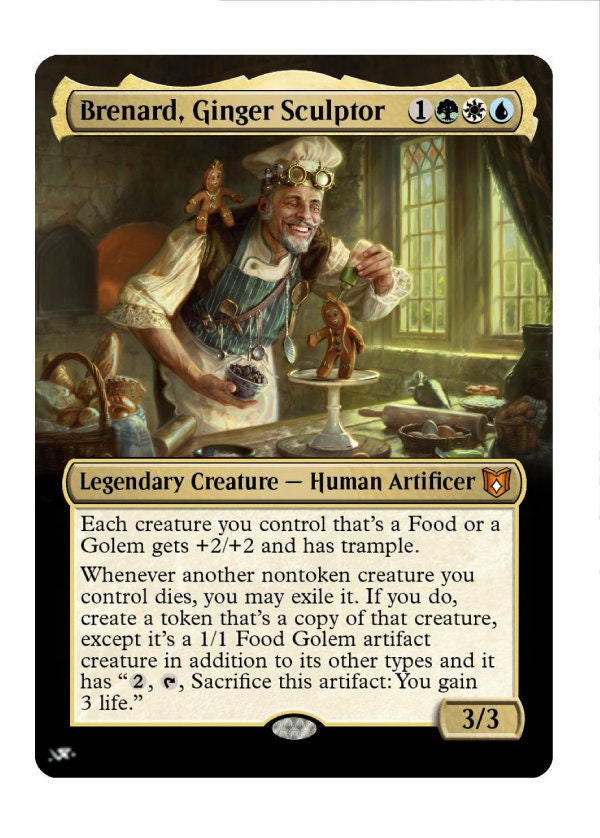 gingerbread man card mtg Wilds of Eldraine Token Set (MTG) – Beadle & Grimm's Pandemonium Warehouse main image 1