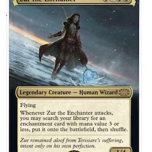 Mtg altered art card-Zur the Enchanter A