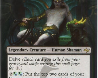 Mtg Altered Art Card-tasigur, the Golden Fang - Etsy