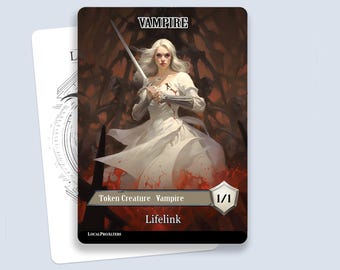 Vampire Token #6 - Magic custom tokens for MTG