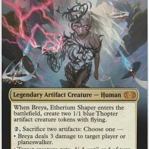 Mtg altered art Breya, Etherium Shaper