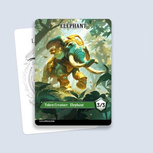 Ficha de elefante n.° 2: fichas personalizadas de Magic para MTG