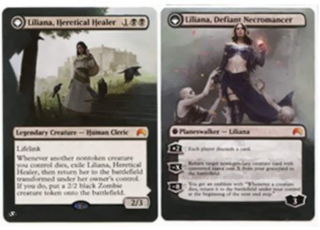 Mtg Altered Art Card-liliana, Heretical Healer // Liliana, Defiant  Necromancer - Etsy