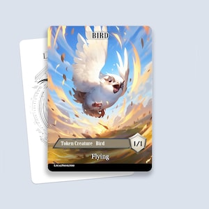 Bird Token #3 - Magic custom tokens for MTG