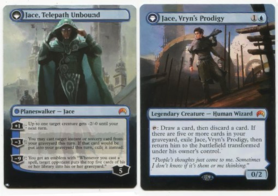 MTG 別アートカード - ヴリンの神童、ジェイス // 束縛なき